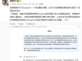 DeepSeek回复胡锡进：华盛顿的组合拳打不垮DeepSeek