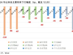 一图看清 | 2024年以来各主要利率下行幅度及货币政策重点梳理