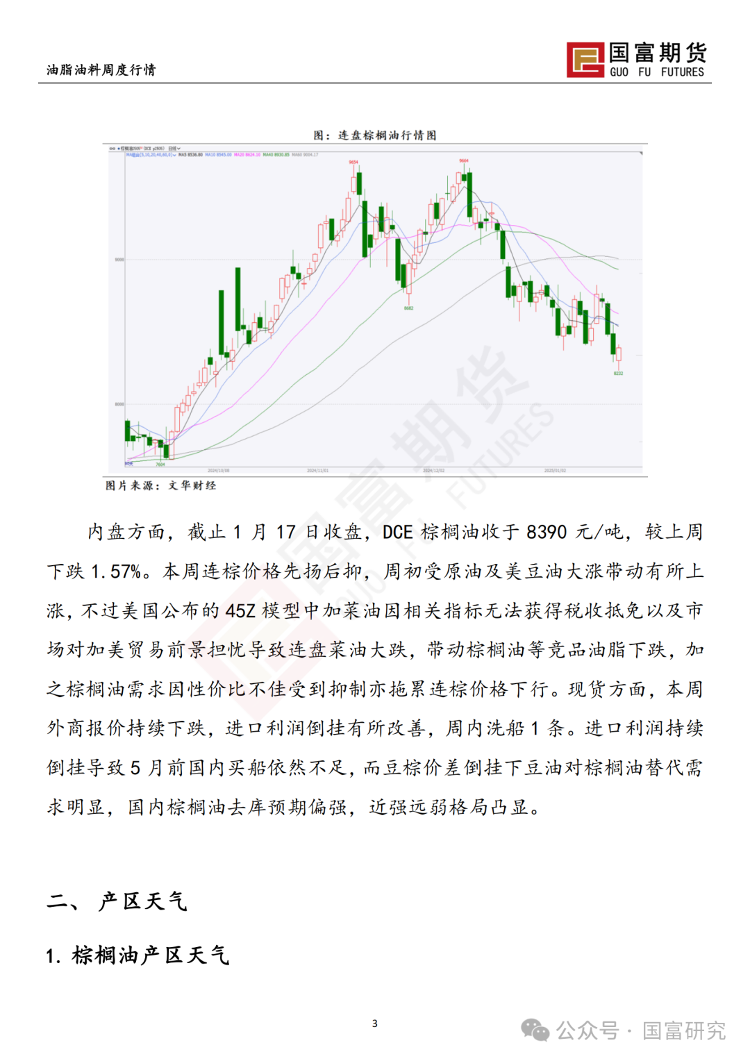 【国富棕榈油研究周报】高价抑制需求，棕榈油上行乏力