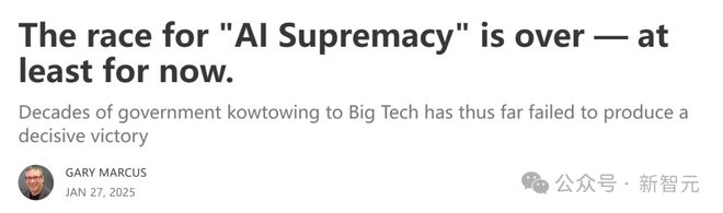 纽约大学教授马库斯谈DeepSeek：全球AI争霸赛，已经结束了